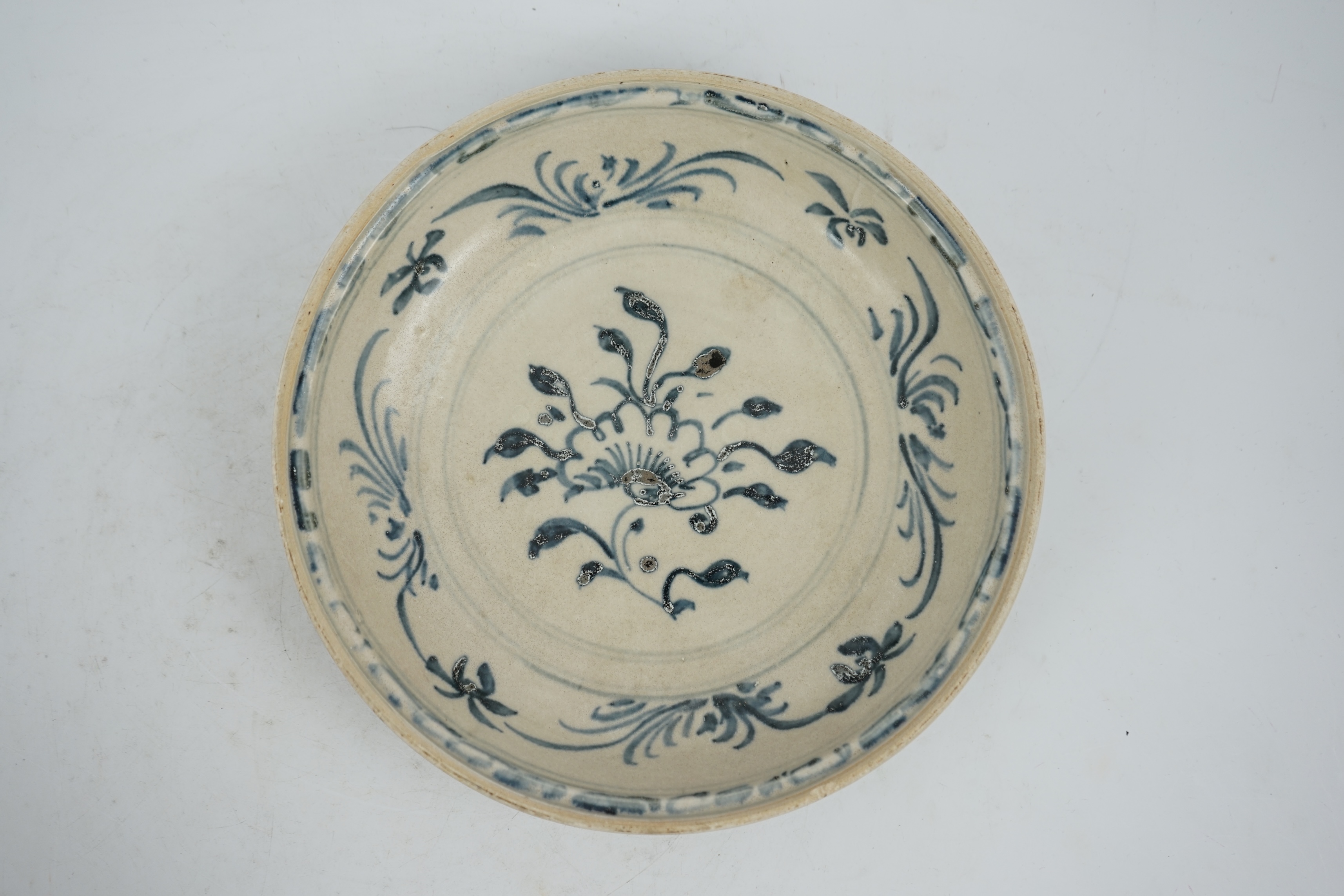 A Vietnamese blue and white porcelain dish, Hoi An Hoard, 15th century